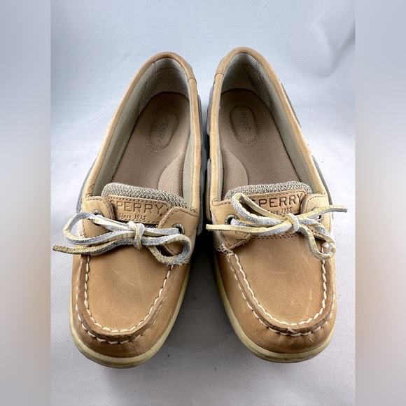 💚 - SPERRY TOP SIDER ANGELFISH WOMEN’S SIZE 6. TAN - Picture 2 of 7